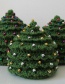 Fashion Green + Stars Christmas Tree Star Wool Hat