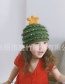 Fashion Green Christmas Tree Star Wool Hat