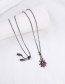 Fashion Black Diamond Spider Necklace