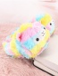 Fashion Color Colorful Grass Mud Horse Bag With Plush Cotton Slippers