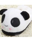 Fashion Black Cartoon Panda Plush Bag With Cotton Slippers