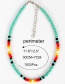 Fashion Colorful Starfish Shell Rice Beads Necklace
