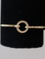 Fashion Gold Geometric Diamond Bracelet