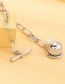 Fashion Silver Ball Pearl Diamond Necklace