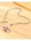 Fashion Silver Ball Pearl Diamond Necklace