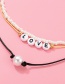 Fashion White + Black Mizhu Love Woven Pearl Necklace