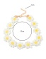 Fashion Yellow Daisy Flower Necklace