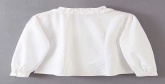 Fashion White Fungus Flower Tufted Shirt