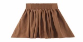 Fashion Coffee Color Eye Strap High Waist Skirt