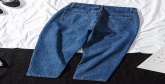 Fashion Blue Washed High Waist Jeans