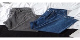 Fashion Gray Washed High Waist Jeans