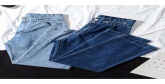 Fashion Light Blue Straight Washed Jeans