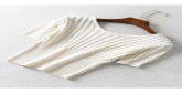 Fashion White Twisted Knit Sweater