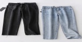 Fashion Gray Washed High Waist Straight Jeans