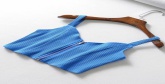 Fashion Blue Zippered Knit Vest