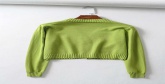Fashion Green V-neck Single-breasted Sweater