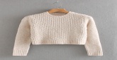 Fashion Apricot Beaded Pullover