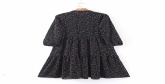 Fashion Black Polka Dot Printed Single-breasted Dress