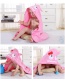 Fashion Light Pink Rabbit Cotton Cartoon Animal Children's Bathrobe