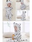 Fashion Snow Leopard Flannel Children's Jumpsuit