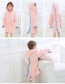 Fashion Pink Cartoon Hooded Sanding Towel