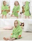 Fashion Green Cartoon Hooded Sanding Towel