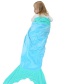 Fashion Blue Flannel Mermaid Child Sleeping Bag