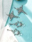 Fashion Silver Color Diamond Stud Earrings