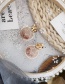 Fashion Gold Star Round Hollow Earrings