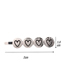 Fashion Silver Alloy Brushed Drop Oil Love Hairpin