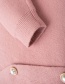 Fashion Pink Knit Cardigan