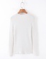 Fashion White Knitted Top