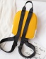 Fashion Yellow Canvas Cartoon Label Backpack