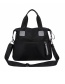 Fashion Black Contrast Color Labeling Mobile Travel Bag