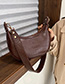 Fashion Brown Crocodile Hand Shoulder Bag
