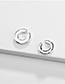 Fashion Silver Alloy Opening C-shaped Ear Clip Two