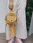 Fashion Yellow Letter Printed Backpack
