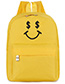 Fashion Yellow Canvas Smiley Shoulder Bag