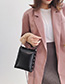 Fashion Retro Black Chain Plush Crossbody Shoulder Bag