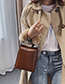 Fashion Retro Brown Chain Plush Crossbody Shoulder Bag