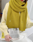 Fashion Ginger Yellow Knitted Avocado Wool Scarf