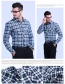 Fashion Lan Huang Cotton Plaid Shirt
