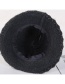 Fashion Black Lace-up Velvet Knit Cap
