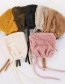 Fashion Coffee Color (children) Thickened Lambskin Knit Plus Velvet Pointed Parent-child Cap