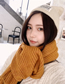 Fashion Ginger Yellow Knitted Wool Scarf