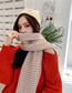 Fashion Big Red Knitted Wool Scarf