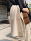 Fashion Beige Knitted Crescent Long Scarf