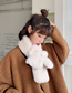 Fashion White Imitation Otter Rabbit Fur Collar