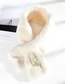 Fashion White - Conventional Fruit-like Rabbit Fur Collar