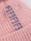 Fashion Beige Velvet Knitted Wool Cap